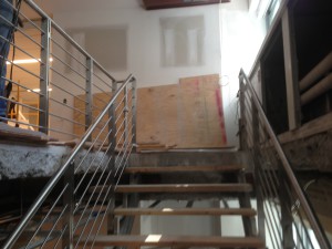 building metal stair rail